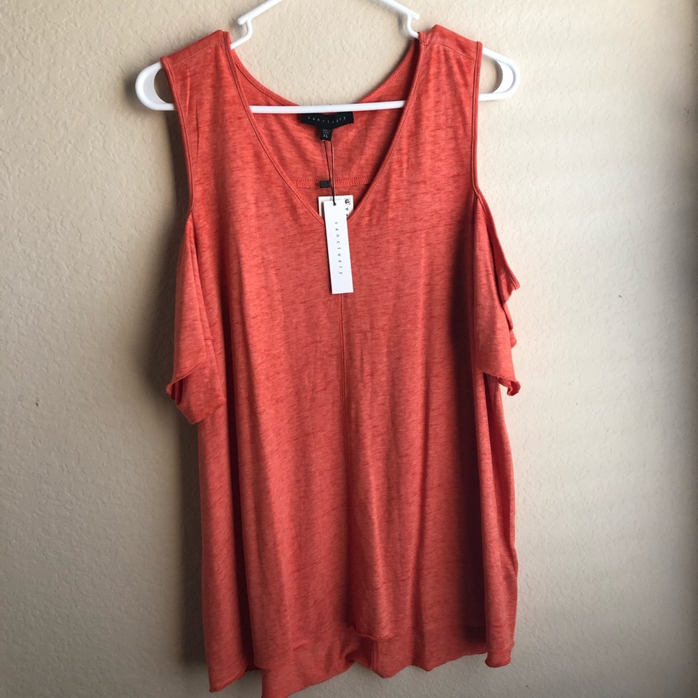NWT Sanctuary cold shoulder shirt sz 12
